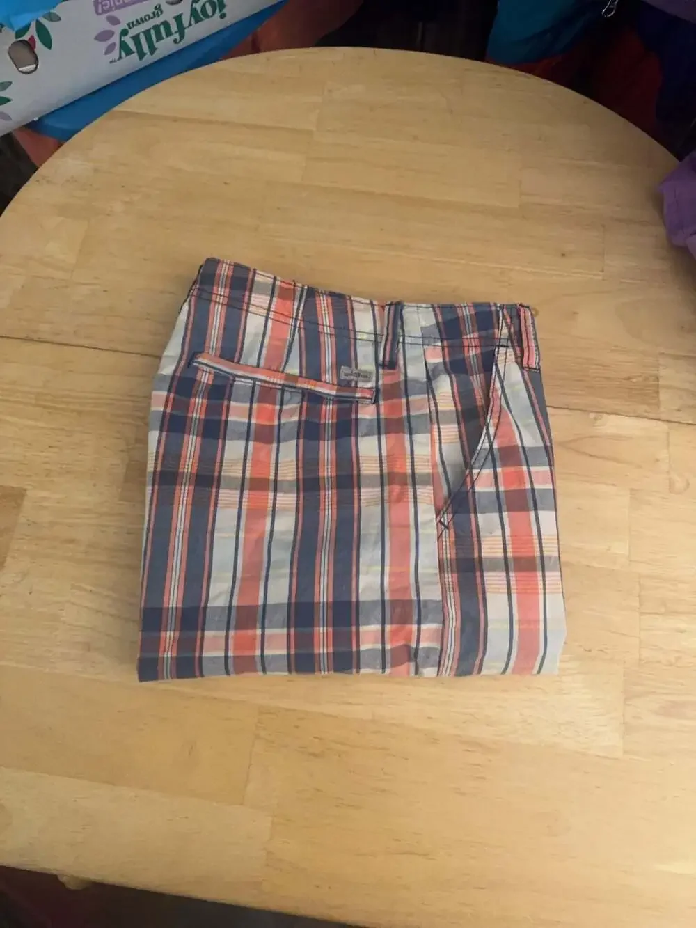 Lee Dungarees Boys Plaid Loose Fit Cargo Shorts Size 16 Regular